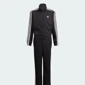 Adidas Originals Kids Black & White Tracksuit Jumpsuit | Youth M (10–12) | NWT